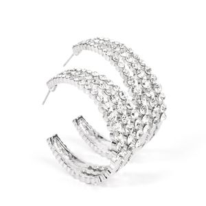 Cosmopolitan Cool Hoop Rhinestones 😎 Earrings